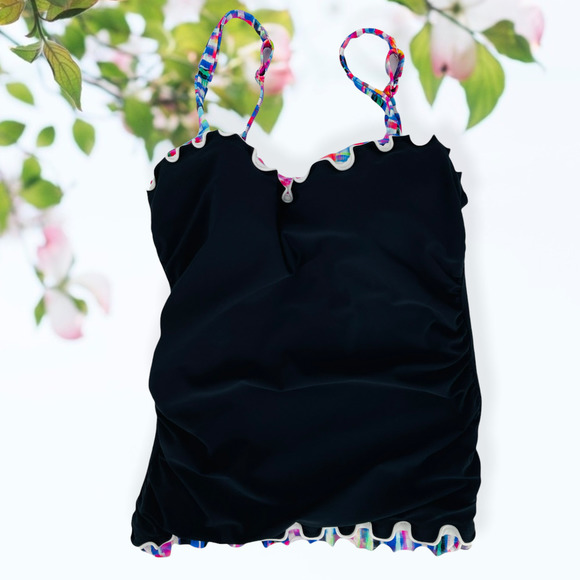 PROFILE by Gottex Ruffle Edge Underwire Top 32D - Picture 5 of 6